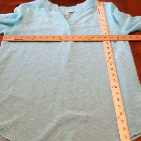 Cato 3/4 Sleeve Size Small Blue Blouse - Picture 7 of 8